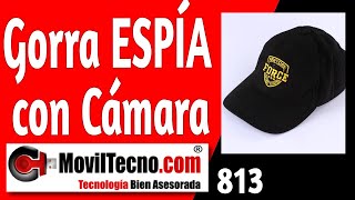 ✅ Gorra con Cámara ESPÍA oculta 【✔️ MovilTecno 813 】