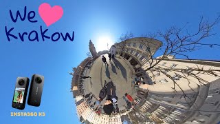 A tour around Krakow's main square with the Insta 360