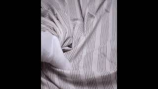 Pinstripe Black & White Pure Cotton 85 GSM Handwoven Fabric