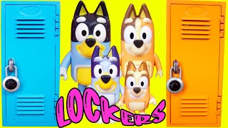 Bluey and Bingo Play DIY Back To School Locker Organization!