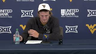 WVU QB Garrett Greene Penn State Post Game 2024