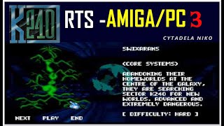 K240 gra Amiga/PC Swixarans #3: Sposób jak pokonać obcych. K240 (RTS) AMIGA/PC K240 game Swixaran#3