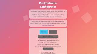 Nintendo Switch Pro Controller Webtool