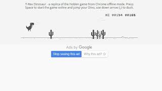 playing dino game (google game series pt 1)