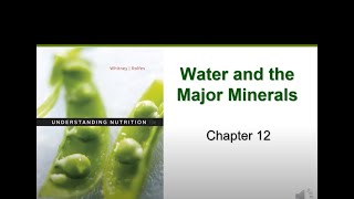 Water and the Major Minerals (Chapter 12)