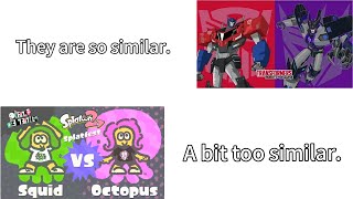 Why #transformers and #splatoon are similar.