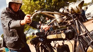 BROOKLANDS Motorcycle Day - VINCENT Kick-Start HUMBER Handle-Start BSA Dont-Start SUNBEAM Wont-Start