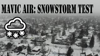 DJI Mavic Air: Snowstorm testing