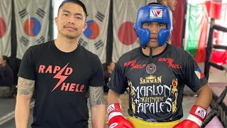 Former WBO world champ and IBF #1 contender Marlon Tapales nag hahanda para sa nalalapit na laban