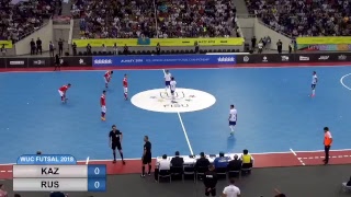 WUC FUTSAL 2018  FINAL OF THE CUP (MEN) KAZ - RUS (ALMATY ARENA)