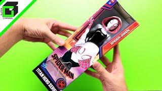 SPIDER-GWEN - SPIDER-MAN Across the Spider-Verse (TITAN HERO SERIES) UNBOXING and REVIEW