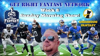 Week 8 Sunday Morning Show with *Live* Q&A | GRFN Ep. 210