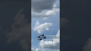 Blue Angels F18 Formation Flyover #airshow #aviation #airplane #military #usnavy #pilot #blueangels