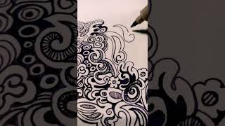 Swirls and Curves Doodle Art for Coloring Pages