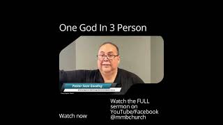 One God in 3 Person