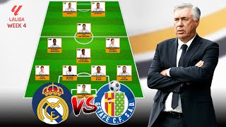 Real Madrid Vs Getafe Cf || Real Madrid Potential Starting Lineup Today La Liga 2023 Match Week 4