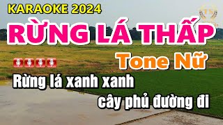 Rừng Lá Thấp Karaoke Tone Nữ Nhạc Sống | Sinh Nguyễn Karaoke