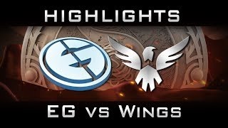 EG vs Wings Winners Final The International 2016 TI6 Highlights Dota 2