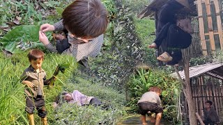 Mother is sick again and child goes looking for food for Hoang Xuan and her child