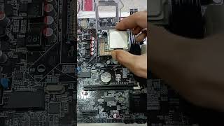 His h55 motherboard processor install ! Desktop motherboard processor install #shorts #short