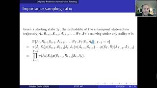 RL Chapter 5 Part4 (Importance sampling in off-policy Monte-Carlo methods of reinforcement learning)