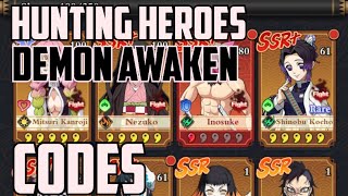 Hunting Heroes Demon Awaken Codes | 2024 New 💯 Working