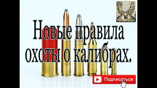 Новые правила охоты поговорим о калибрах.