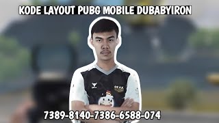 KODE LAYOUT PUBG MOBILE DUBabyiron | SETTINGAN KONTROL LAYOUT  PUBG MOBILE PALING ENAK