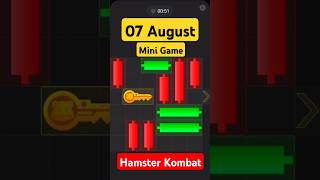 Hamster Kombat Mini Game 07 August Complete & Collection Withdrawal Key