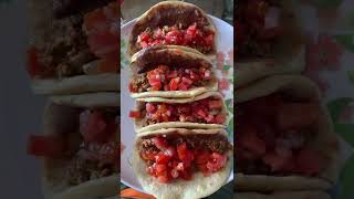 Tacos de carne molida ha mi estilo😋