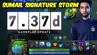 This is How Sumail Play Storm Spirit Signature Hero in New Patch 7.37d update dota 2