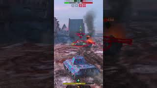 Игрок на Е50М унизил команду противника Tanks Blitz WoT 🔥 #tanksblitz #wotblitz #вотблиц #shorts