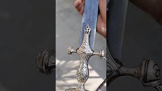 Silver Inlay Jameen Bharai Work Sword #SonOfSwords #sword #knife #restorationproject #antique