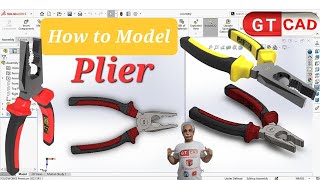 Amazing🚀How to Model Plier in SolidWorks #gt_caad #gt_cad #plier #plier_solidworks #assembly_drawing