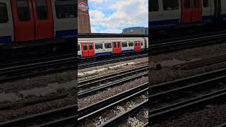 District Line Train, Tube, London, England 🇬🇧 #shorts #train #travel #love #foryou