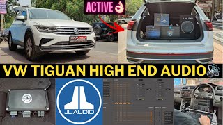 VW TIGUAN from ODISHA got 2 WAY ACTIVE JL AUDIO C5 Upgrade 🔊 Professional TUNING ✅| CAR MAN INDIA