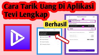 Cara Tarik Uang Di Aplikasi Tevi | Cara Withdraw Di Aplikasi Tevi