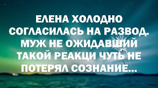 Елена холодно согласилась на развод. Муж не ожидавший такой реакци чуть не потерял сознание...