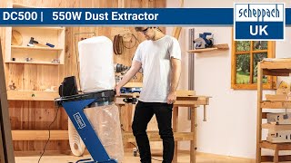 Scheppach DC500 Dust Extractor: Versatile, Efficient, and Essential for a Clean Workshop