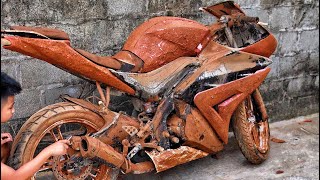 Restoration the very old KAWASAKI moto superbike ( PART 1)