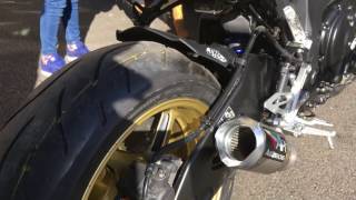 Yamaha MT10 Austin Racing GP1RR De-cat exhaust - Anvil Hire Tag Racing Replica