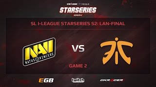 DOTA 2  : Na`Vi vs Fnatic || SL i League StarSeries S2  LAN Final