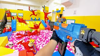 Nerf War | Amusement Park Battle 18 (Nerf First Person Shooter)