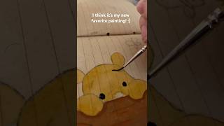 Winnie the Pooh painting #youtubeshorts #winniethepooh #painting #watercolor #disney #foryoupage