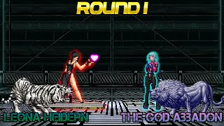 [KOF Mugen Tourney] Leona Heidern VS. The God Abbadon | ROUND 1