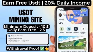 New USDT Earning Site 🤑 USDT Mining Site 2024🔥 Without Investment 💰USDT Mining Website ✅ Free USDT