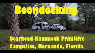 Boondocking at Bearhead Hammock - Following Chrissy, Solo Female, Little Guy Max Teardrop Camper