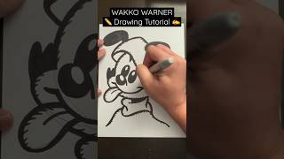 Everyone Can Draw! - WAKKO WARNER ✍️ Drawing Tutorial 😀✏️ #wakkowarner #animaniacs #looneytunes