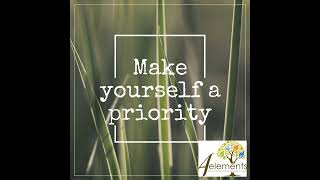 Make yourself a priority