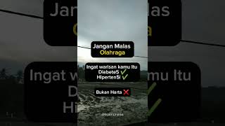 Jangan malas olahraga ingat warisan kamu itu diabetes hipertensi bukan harta #shortvideo #kesehatan